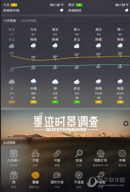 墨迹天气怎么搜索当地天气