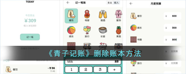《青子记账》删除账本方法